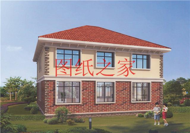 130平的二層別墅設(shè)計(jì)圖，外觀精美布局實(shí)用，造價(jià)只要30W。