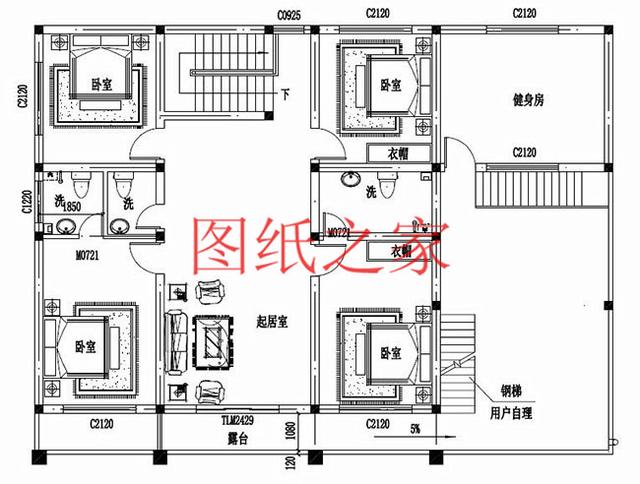 寬敞明亮的二層別墅設(shè)計圖，簡約大方、與眾不同！