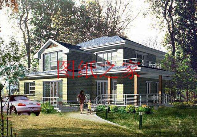 寬敞明亮的二層別墅設(shè)計圖，簡約大方、與眾不同！