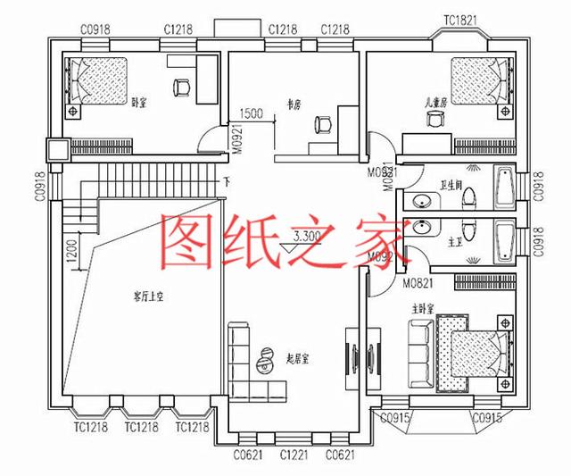 寬敞明亮的二層別墅設(shè)計圖，簡約大方、與眾不同！