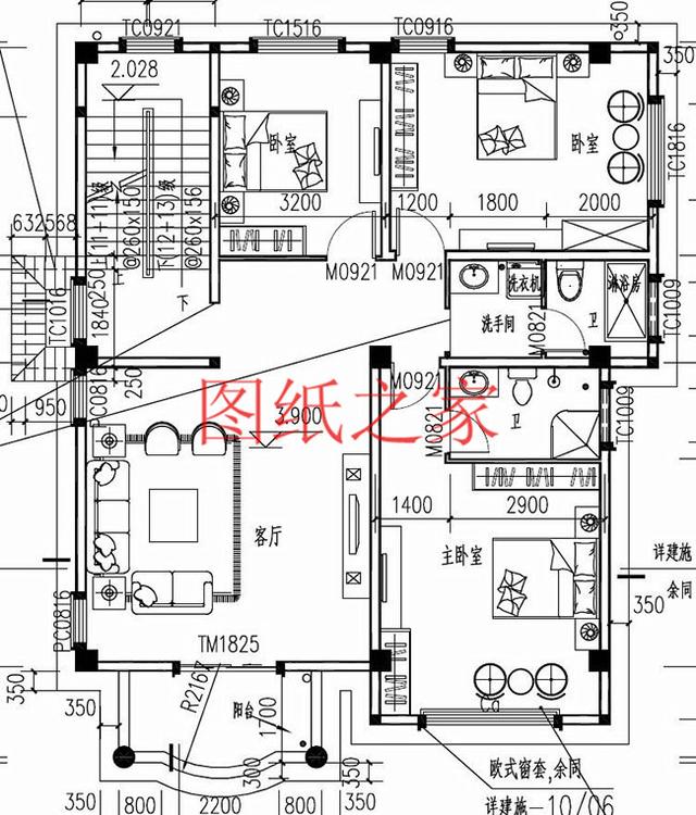實用型三層別墅設(shè)計圖，130平造價只要三十萬，值得建造。