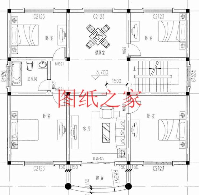 實用型三層別墅設(shè)計圖，130平造價只要三十萬，值得建造。
