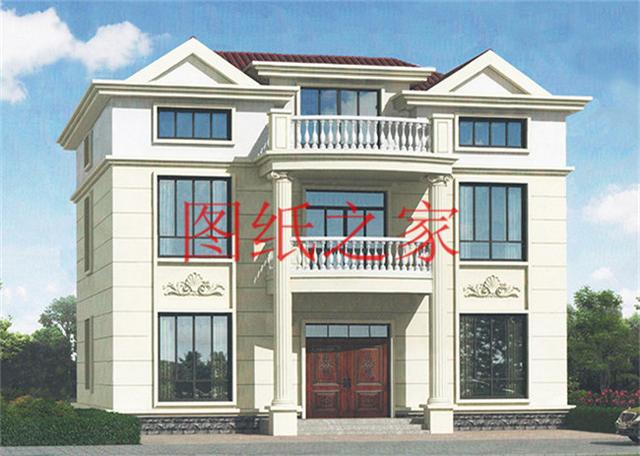 實用型三層別墅設(shè)計圖，130平造價只要三十萬，值得建造。