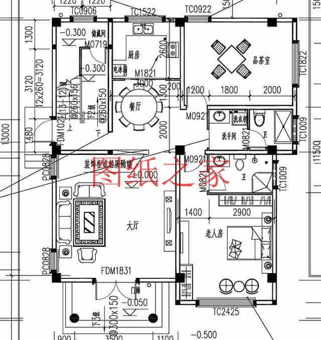 實用型三層別墅設(shè)計圖，130平造價只要三十萬，值得建造。