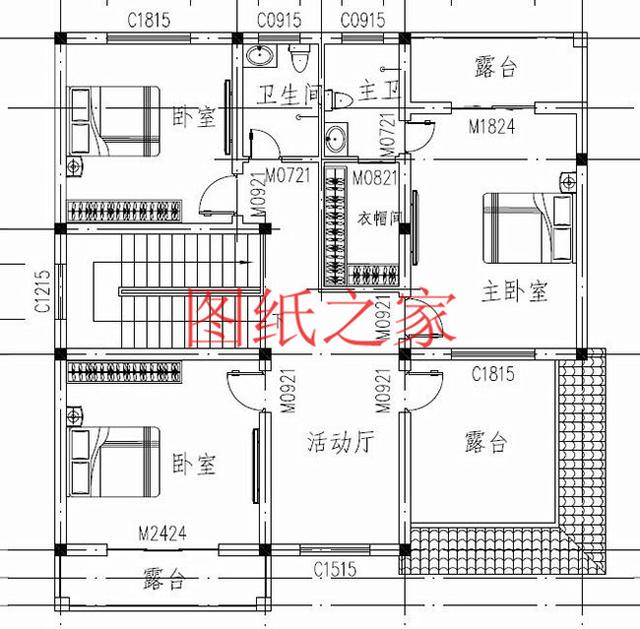 實用型三層別墅設(shè)計圖，130平造價只要三十萬，值得建造。