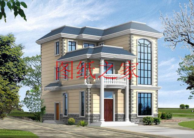 實用型三層別墅設(shè)計圖，130平造價只要三十萬，值得建造。