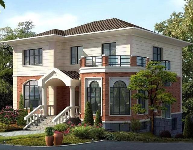 小巧別墅設計圖，五室三廳功能齊全，占地110平米。