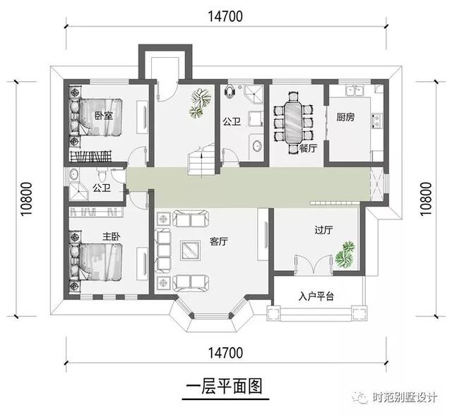 兩層歐式小戶型別墅設(shè)計圖，挑高客廳+衣帽間，高端上檔次。