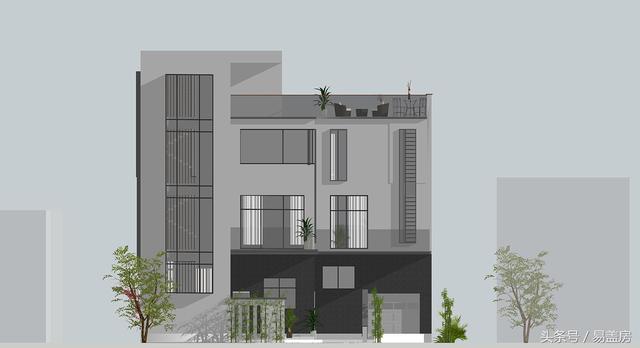 浙江現(xiàn)代別墅設(shè)計圖，帶大露臺和超多臥室，羨煞旁人。