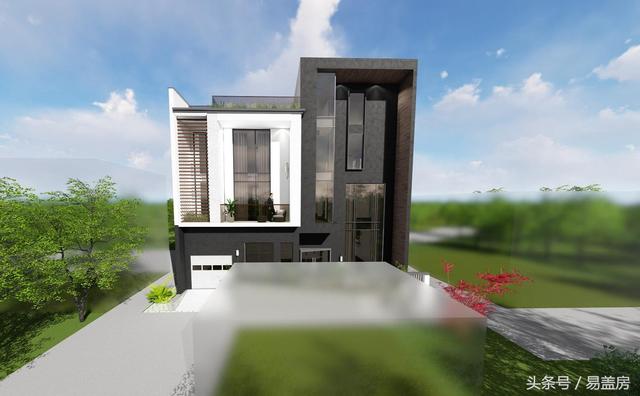 浙江現(xiàn)代別墅設(shè)計圖，帶大露臺和超多臥室，羨煞旁人。