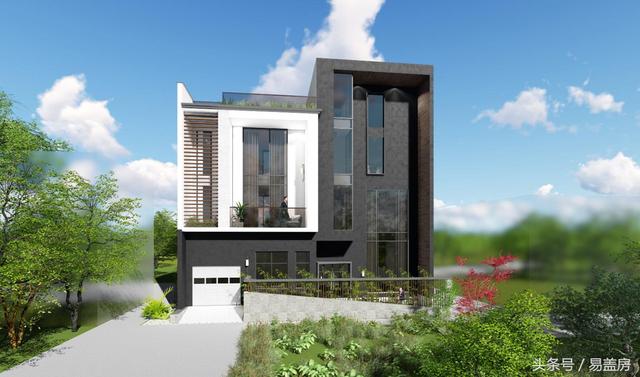 浙江現(xiàn)代別墅設(shè)計圖，帶大露臺和超多臥室，羨煞旁人。