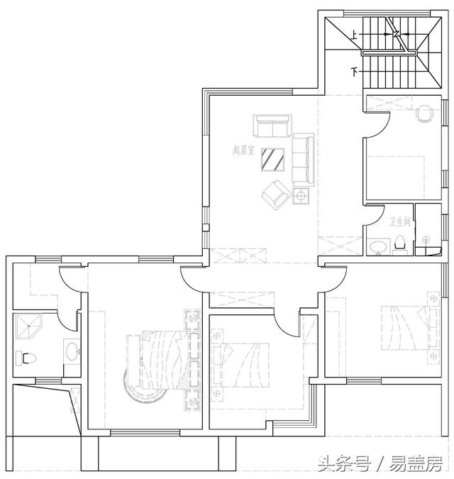 浙江現(xiàn)代別墅設(shè)計圖，帶大露臺和超多臥室，羨煞旁人。