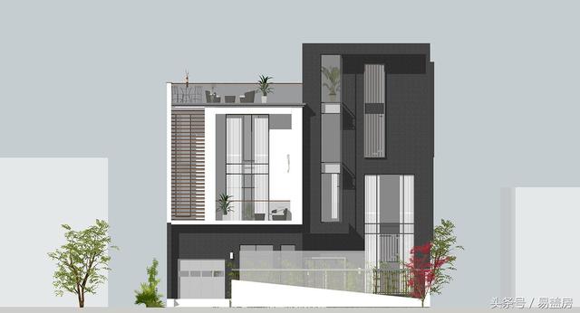 浙江現(xiàn)代別墅設(shè)計圖，帶大露臺和超多臥室，羨煞旁人。