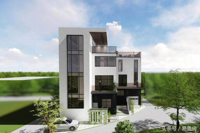 浙江現(xiàn)代別墅設(shè)計圖，帶大露臺和超多臥室，羨煞旁人。