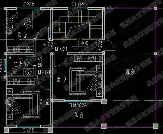 5款二三層別墅設(shè)計(jì)圖，占地小，造價(jià)20萬左右。