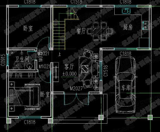 5款二三層別墅設(shè)計(jì)圖，占地小，造價(jià)20萬左右。