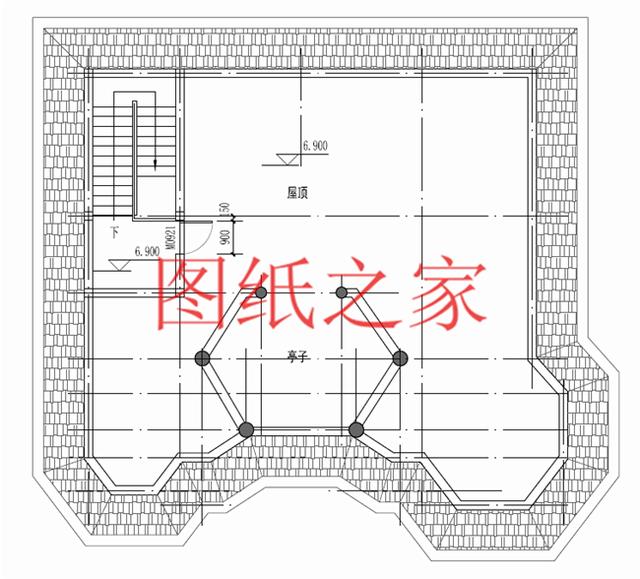 大戶型二層別墅設(shè)計(jì)圖，經(jīng)濟(jì)實(shí)惠、簡(jiǎn)單大氣，適合大家族居住。