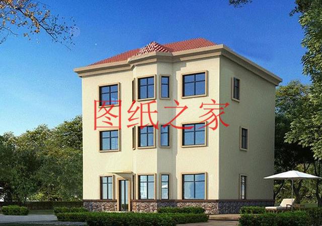 漂亮實用的農(nóng)村三層別墅設(shè)計圖，130平7個臥室。