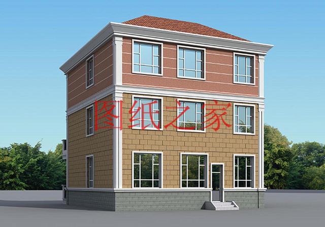 漂亮實用的農(nóng)村三層別墅設(shè)計圖，130平7個臥室。