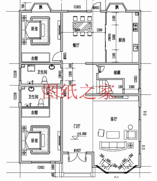 推薦4套170平米左右的二層別墅設計圖，大戶型寬敞開闊、豪華大氣！