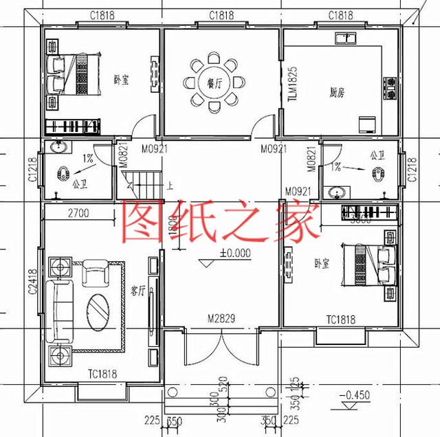 推薦4套170平米左右的二層別墅設計圖，大戶型寬敞開闊、豪華大氣！