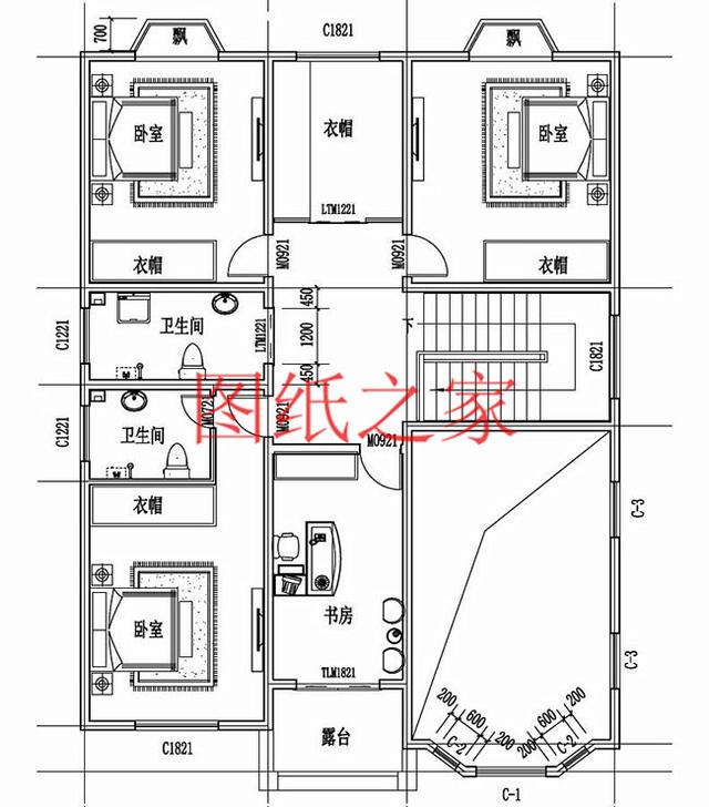 推薦4套170平米左右的二層別墅設計圖，大戶型寬敞開闊、豪華大氣！