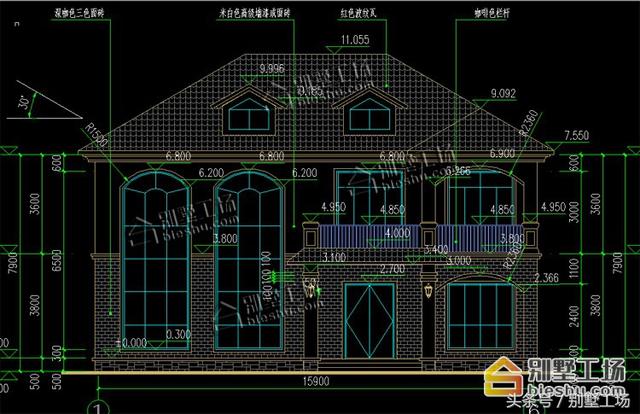 二層簡歐農(nóng)村自建房，復式客廳大落地窗，您值得擁有。