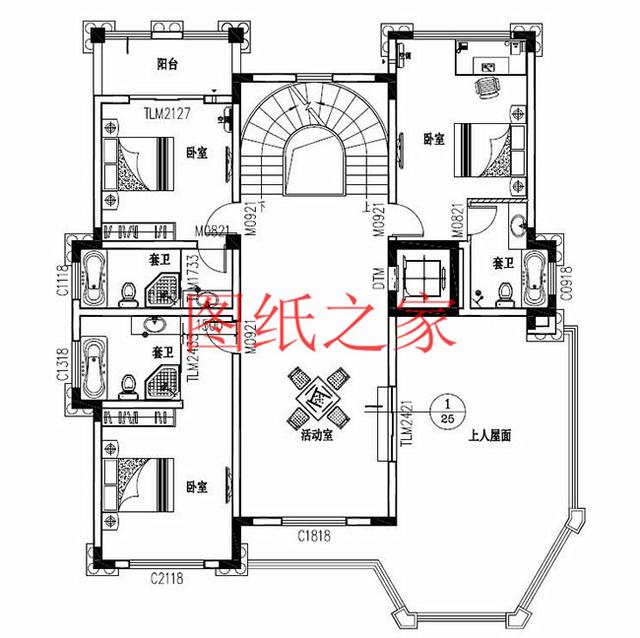 精致奢華的大戶型三層別墅設(shè)計(jì)圖，推薦給您獨(dú)一無二的建筑。
