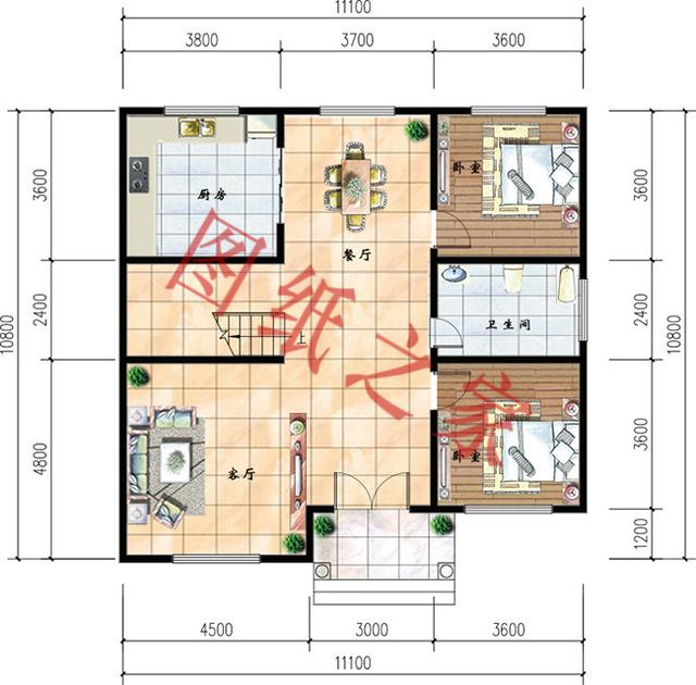 6套二層別墅設(shè)計(jì)圖，有錢(qián)了就回家修別墅，想要多大就修多大！