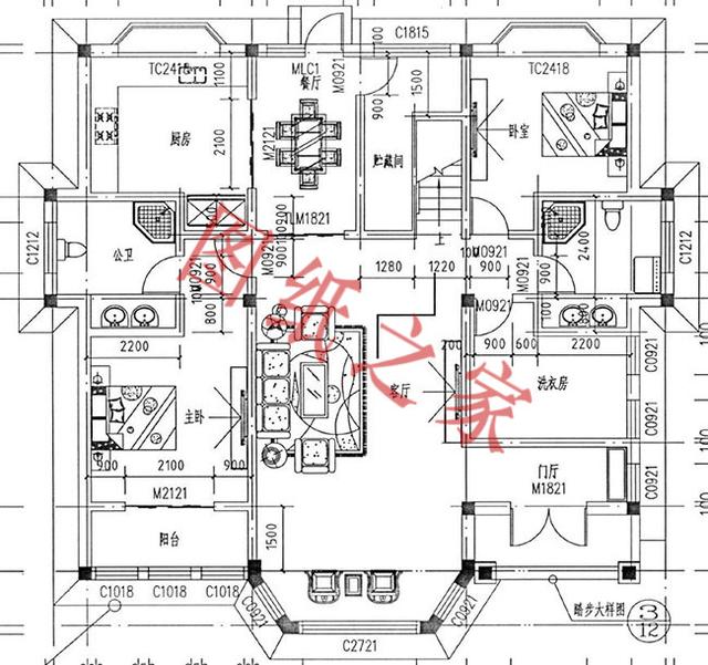 6套二層別墅設(shè)計(jì)圖，有錢(qián)了就回家修別墅，想要多大就修多大！