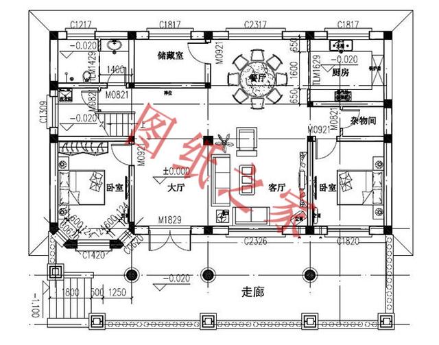 6套二層別墅設(shè)計(jì)圖，有錢(qián)了就回家修別墅，想要多大就修多大！