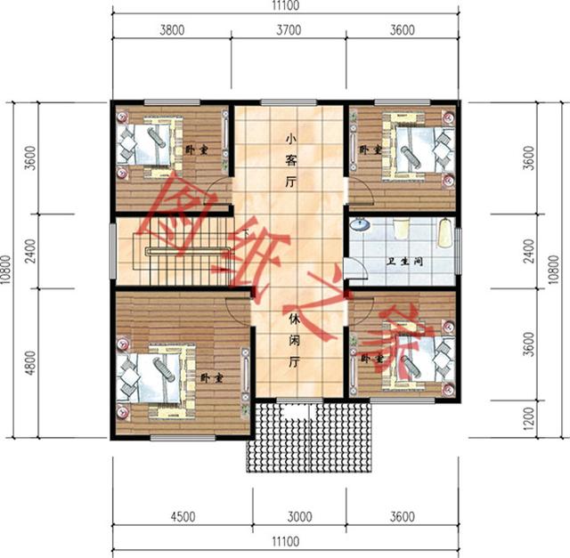 6套二層別墅設(shè)計(jì)圖，有錢(qián)了就回家修別墅，想要多大就修多大！