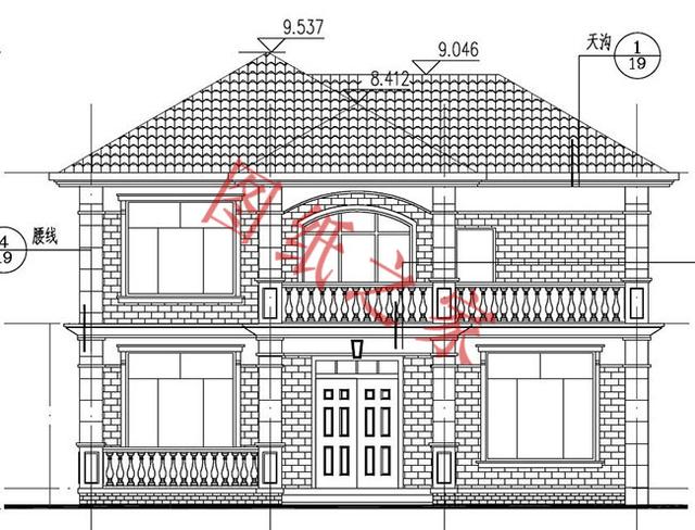 6套二層別墅設(shè)計(jì)圖，有錢(qián)了就回家修別墅，想要多大就修多大！