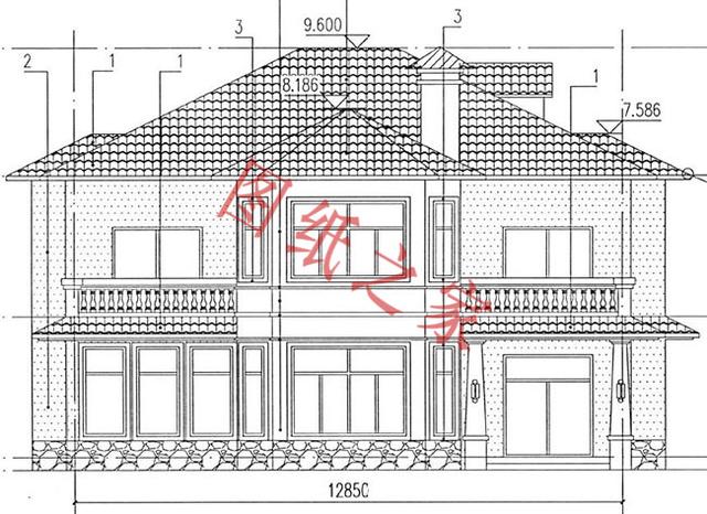 6套二層別墅設(shè)計(jì)圖，有錢(qián)了就回家修別墅，想要多大就修多大！