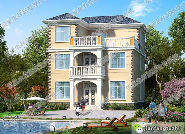 7套進深10米左右二三層農(nóng)村自建房，高端大氣上檔次。