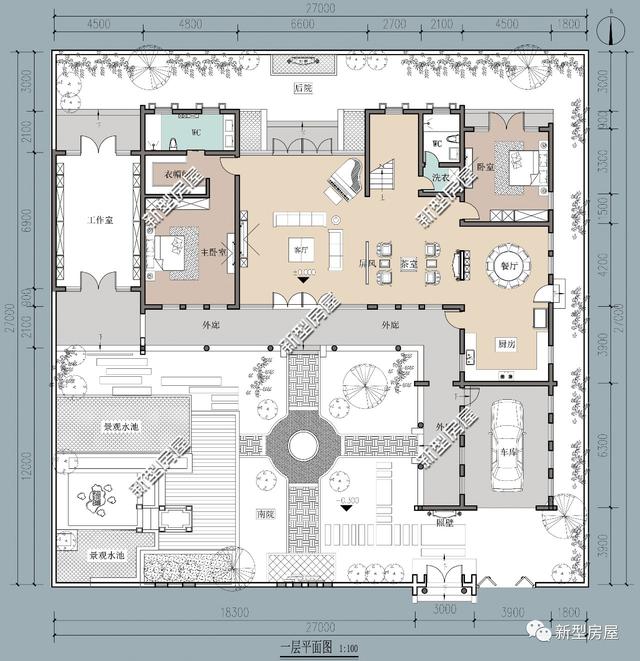 7套中式別墅設(shè)計圖，還你中國風。