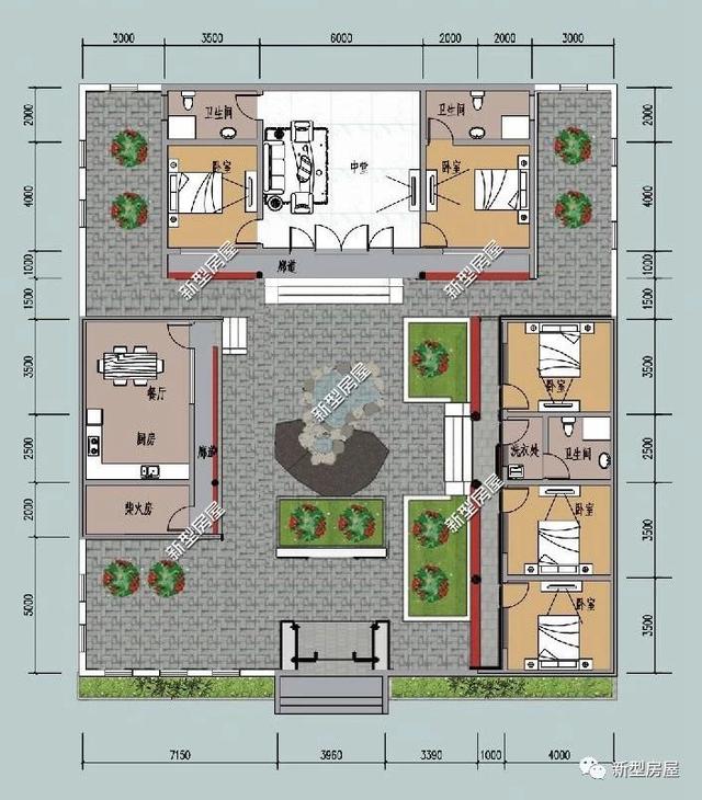 7套中式別墅設(shè)計圖，還你中國風。