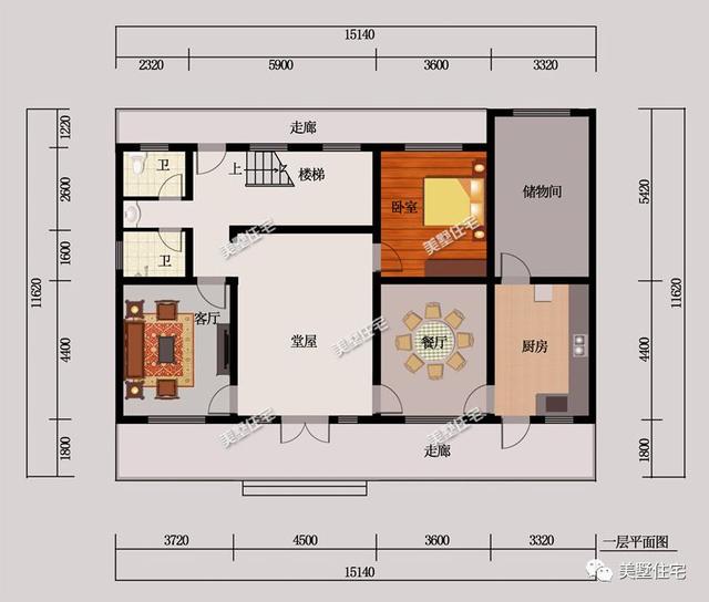 6套帶堂屋別墅設計圖，專為您的生活習慣而設計，歡迎帶走。