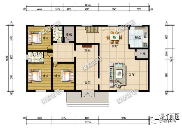 6套帶堂屋別墅設計圖，專為您的生活習慣而設計，歡迎帶走。