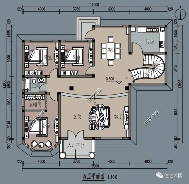 200萬的別墅設(shè)計圖，房美人夸，最贊的還是后花園。