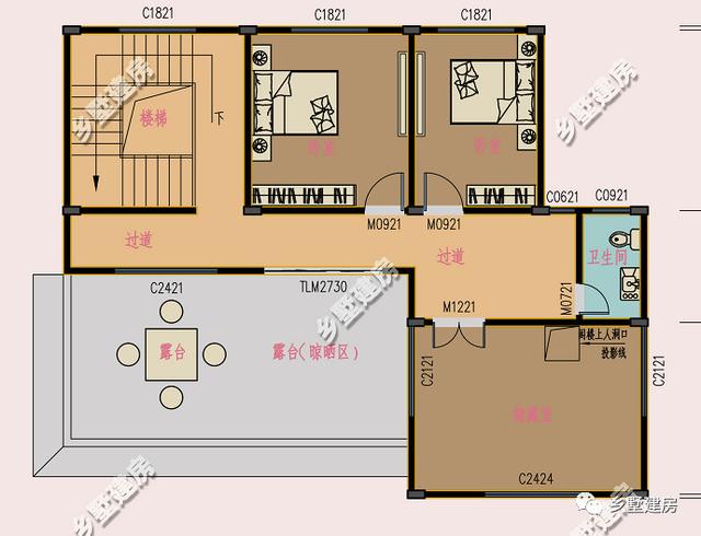 二層半設(shè)計(jì)農(nóng)村自建房，頂樓是個(gè)大倉庫，農(nóng)家‘黃金’盡情堆！