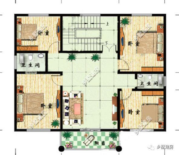 二層半設(shè)計(jì)農(nóng)村自建房，頂樓是個(gè)大倉庫，農(nóng)家‘黃金’盡情堆！