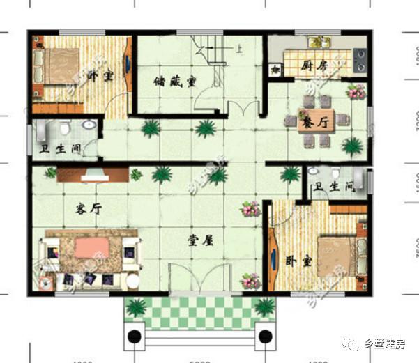 二層半設(shè)計(jì)農(nóng)村自建房，頂樓是個(gè)大倉庫，農(nóng)家‘黃金’盡情堆！