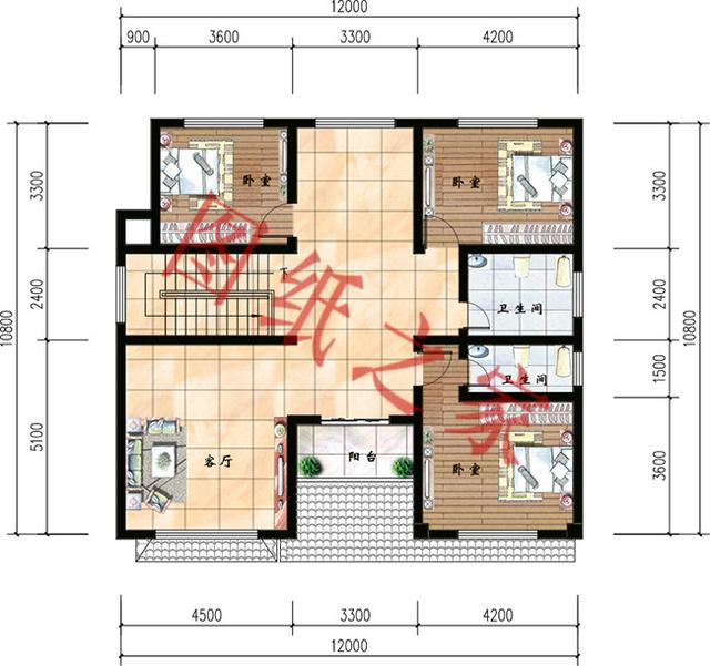 5套二層別墅設計圖，外觀新穎大氣，結構合理，大家都喜歡。