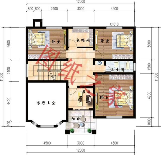 5套二層別墅設計圖，外觀新穎大氣，結構合理，大家都喜歡。