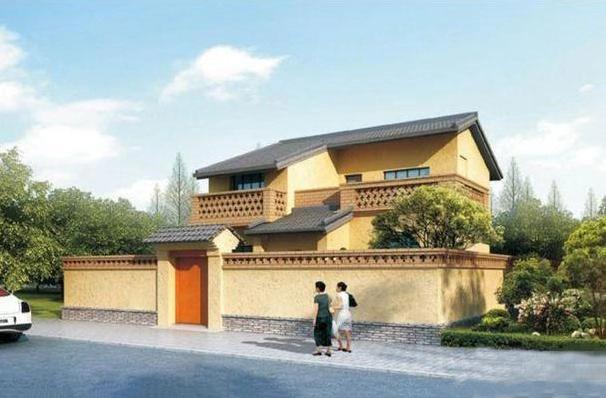 最新款式的別墅設計圖，占地100平米，四室兩廳帶車庫，實用又大氣。