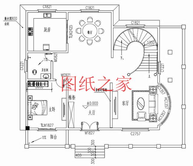 大戶型三層別墅設(shè)計(jì)圖，精美實(shí)用，絕對(duì)能讓你滿意！