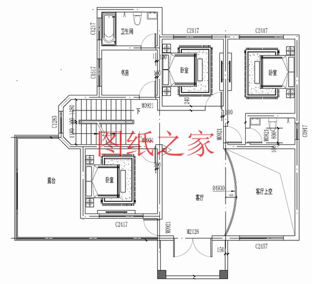大戶型三層別墅設(shè)計(jì)圖，精美實(shí)用，絕對(duì)能讓你滿意！