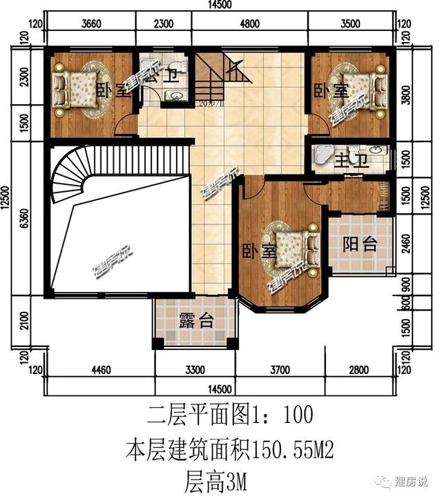三層歐式別墅設(shè)計圖，給您獨一無二的視覺體驗。