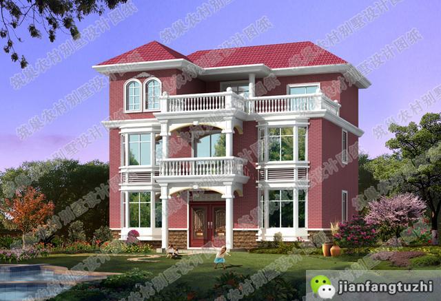 3款帶旋轉(zhuǎn)樓梯復(fù)式別墅設(shè)計圖，豪華與實用共存，您值得建造。